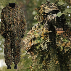 Camouflage Leafy Hat Ghillie Face Covering 3D Full Cover Camo Headwear