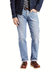 Slim Fit Distressed Stretch Denim Jeans Mens Casual Street Style