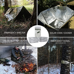Emergency Blanket for Earthquake & Survival - Keep Warm & Dry Outdoors