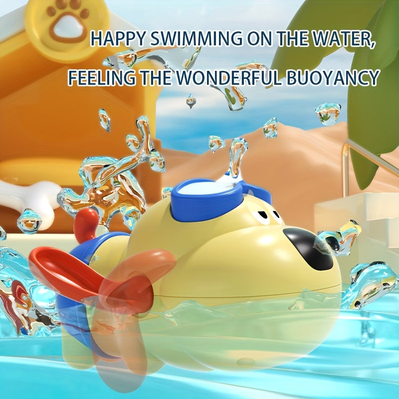 3pcs Floating Dog Swimming Toy with Goggles & Flippers - Safe for Kids 10M