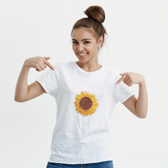 Sunflowers Butterfly Daisy Flower Iron On Patches Set