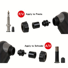 Portable Bicycle Frame Pump with Intelligent Valve and Ball Pump Needle