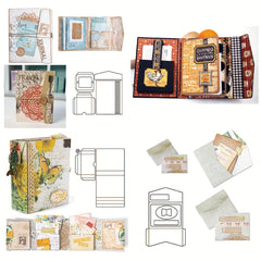 Metal Cutting Dies Notebook Pocket Clipbook Decoration DIY Stamping