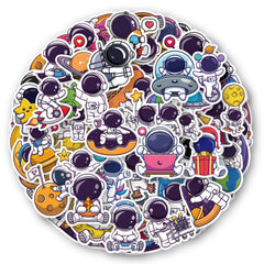 61pcs Astronaut Stickers Spaceman Decals for Water Bottles Laptop