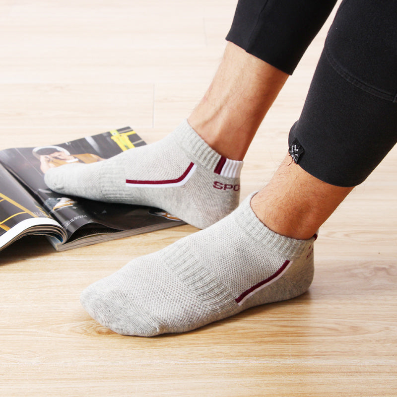 5 Pairs Women's Sporty Ankle Socks with Letter Print