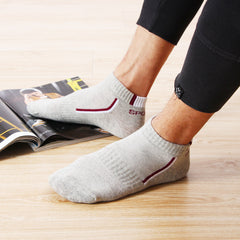 5 Pairs Women's Sporty Ankle Socks with Letter Print