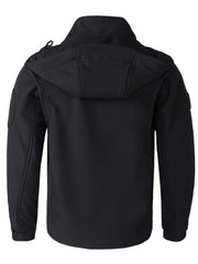 Men's Outdoor Windbreaker Jacket Hooded Waterproof Warm Climbing Jacket