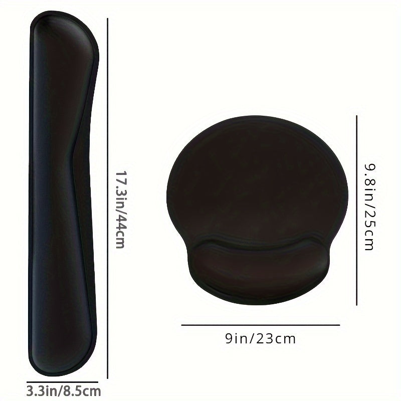 Ergonomic Mouse Pads With Wrist Support & Keyboard Wrist Rest Set