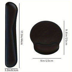 Ergonomic Mouse Pads With Wrist Support & Keyboard Wrist Rest Set