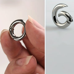 2pcs Mini Key Chain Metal Key Ring Camping Hiking