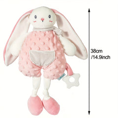Baby Soothing Plush Doll Toys Teether Bear Bunny Fox Plush Toy