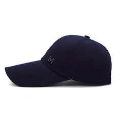 Men's Plain Long Bill Snapback Cap UV Protection Baseball Cap