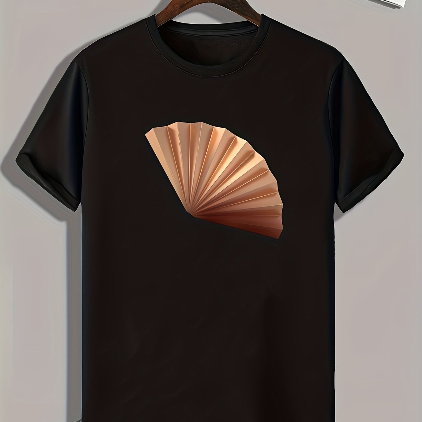 Fan Pattern Print Men's Sports T-shirt Outdoor Fitness Clothes