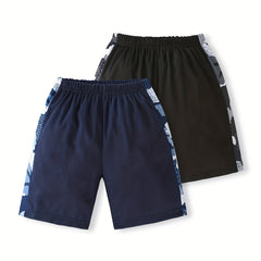 Boys Camo Gym Shorts Quick Dry Lightweight Training Running Jogger