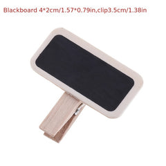 Wooden Clips Mini Blackboard Sticky Notes for Photos & Notes