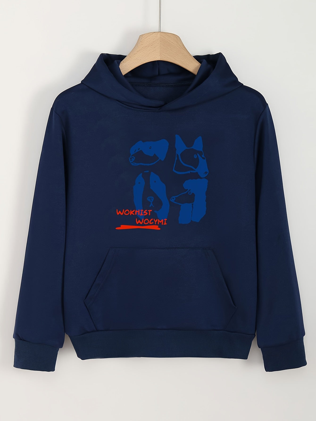 Girls' Puppy Graphic Hoodies Pullover Spring Fall Sports Gift