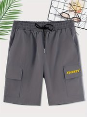 Men's Cargo Shorts with Drawstring Waist