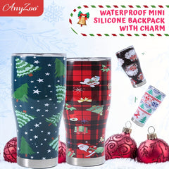 Christmas Print 900ml Stainless Steel Beer Glass Water Bottle