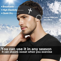Unisex Sports Headband for Running Cycling Yoga Elastic Quick Dry Sweatband