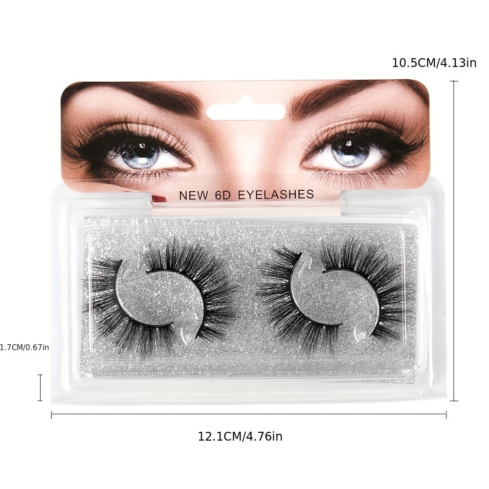 5D Cross False Eyelashes High Faux Mink Long Messy Eyelashes