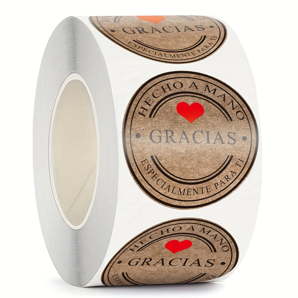 500 Spanish Thank You Labels for Scrapbooking