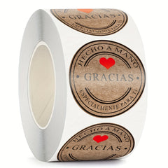 500 Spanish Thank You Labels for Scrapbooking