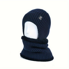 Men's Winter Warm Ear Protection Knitted Woolen Hat For Middle Aged And Elderly