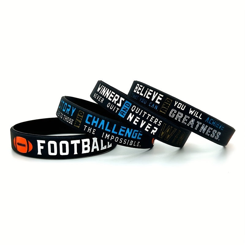 Rugby Football Believe You Can Silicone Wristband