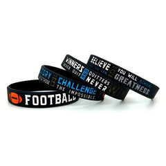 Rugby Football Believe You Can Silicone Wristband