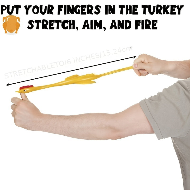 12pcs Catapult Chicken Slingshot Toy Funny Novelty Party Favors