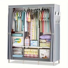 3-Row Wardrobe 3-Column Cloth Storage Cabinet