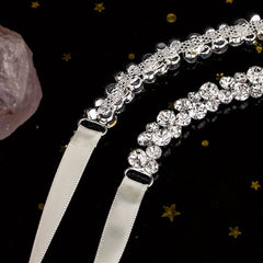 Sparkling Crystal Bridal Belt Thin Rhinestone Wedding Dress Accessory