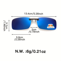 Photochromic Clip On Sunglasses Rimless Anti Glare Driving Glasses