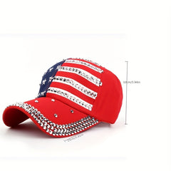 American Flag Baseball Cap Mens Outdoor Sun Hat