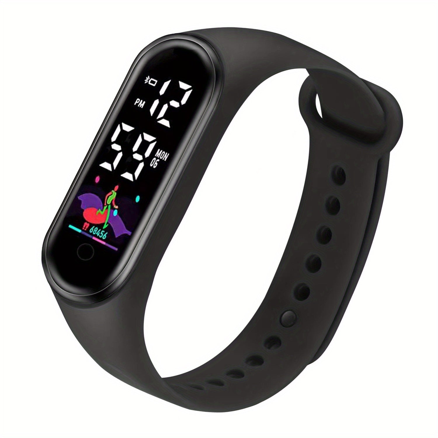 Kids LED Wristband Watch Girls Students Sporty Electronic Timepiece