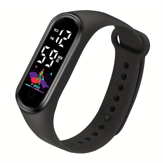 Kids LED Wristband Watch Girls Students Sporty Electronic Timepiece
