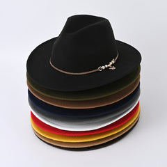Vintage Cowboy Hat Wide Brim Sun Hat For Outdoor Activities Fishing