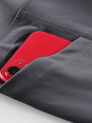 Men's Breathable Compression Leggings with Pocket for Outdoor Training