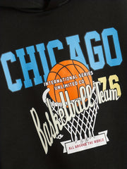 Basketball Print Boys Hooded Sweatshirt for Kids