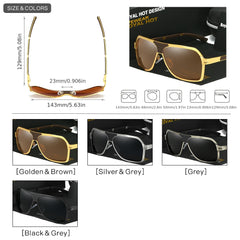 RoyalHot Metal Alloy Polarized Sunglasses UV400