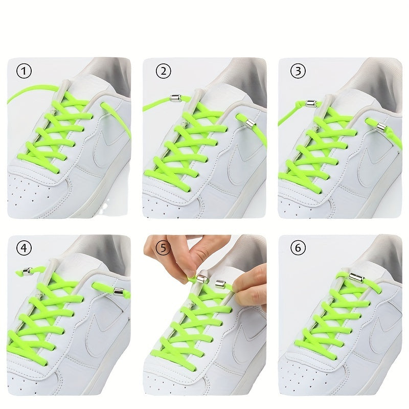 Adjustable Elastic Shoelaces With Clip Buckles for Sneakers