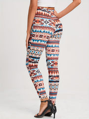 Boho High Waist Leggings Slim Fit Workout Leggings
