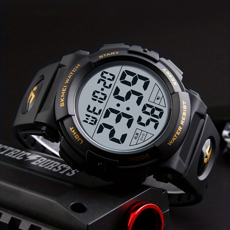 Sports Electronic Watch Timing Alarm Clock Waterproof