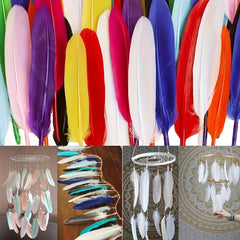 40pcs Colored Natural Goose Feather DIY Art Wedding Party Dream Catcher