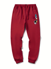 Astronaut Planet Print Men's Drawstring Sweatpants