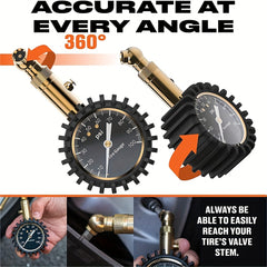 Large Dial Tire Pressure Gauge for Cars and Trucks