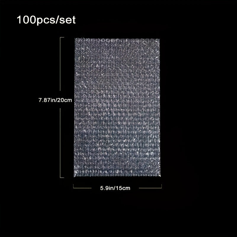 100pcs Transparent Bubble Packaging Bags Polyethylene Mailing Bags