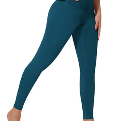 High Waist Solid Skinny Yoga Pants Cropped Leggings