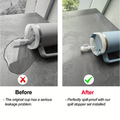 Spill Proof Silicone Stopper 6pcs Kitchen Tumbler Accessories