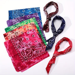 Tie Dye Waist Square Scarf Insect Scarf Cycling Men Women Street Dance Headscarf